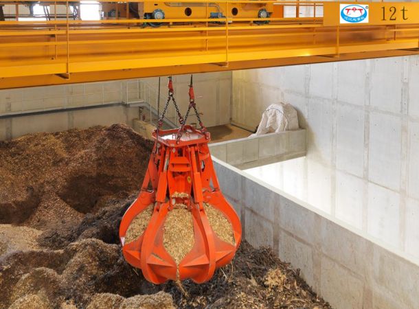 垃圾发电：数控抓斗起重机